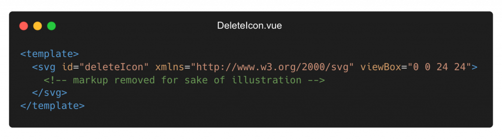 DeleteIcon.vue component